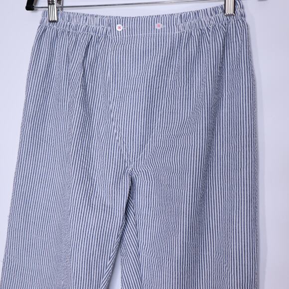 INTIMATELY Free People Pinstripe Gauze Pant Wide-Leg Pant Blue White Women's XS - Picture 3 of 10